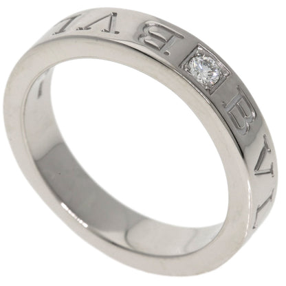 BVLGARI Double logo Diamond Ring K18 White Gold Ladies [Used]