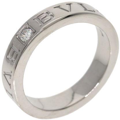 BVLGARI Double logo Diamond Ring K18 White Gold Ladies [Used]