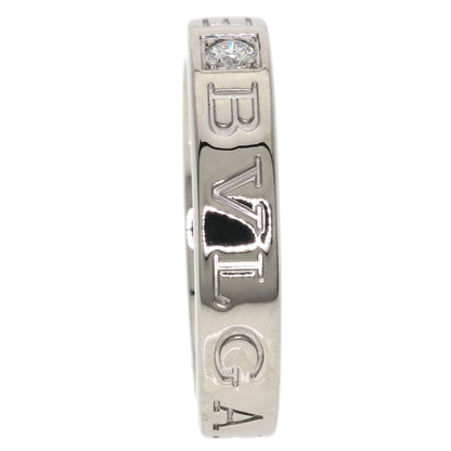 BVLGARI Double logo Diamond Ring K18 White Gold Ladies [Used]
