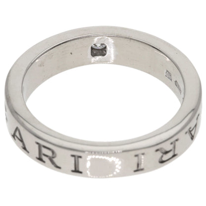 BVLGARI Double logo Diamond Ring K18 White Gold Ladies [Used]