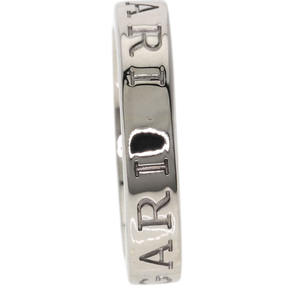 BVLGARI Double logo Diamond Ring K18 White Gold Ladies [Used]