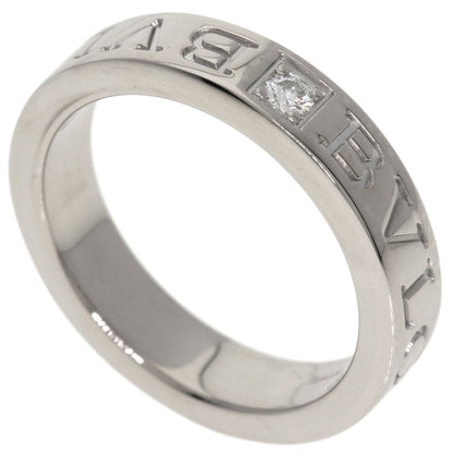 BVLGARI Double logo Diamond Ring K18 White Gold Ladies [Used]