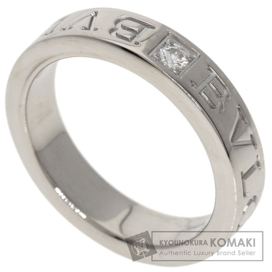 BVLGARI Double logo Diamond Ring K18 White Gold Ladies [Used]