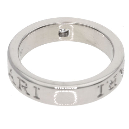 BVLGARI Double logo Diamond Ring K18 White Gold Ladies [Used]