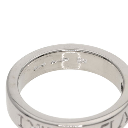 BVLGARI Double logo Diamond Ring K18 White Gold Ladies [Used]