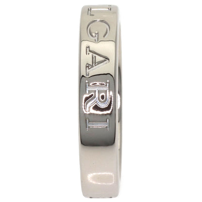 BVLGARI Double logo 1P Diamond Ring K18 White Gold Ladies [Used]