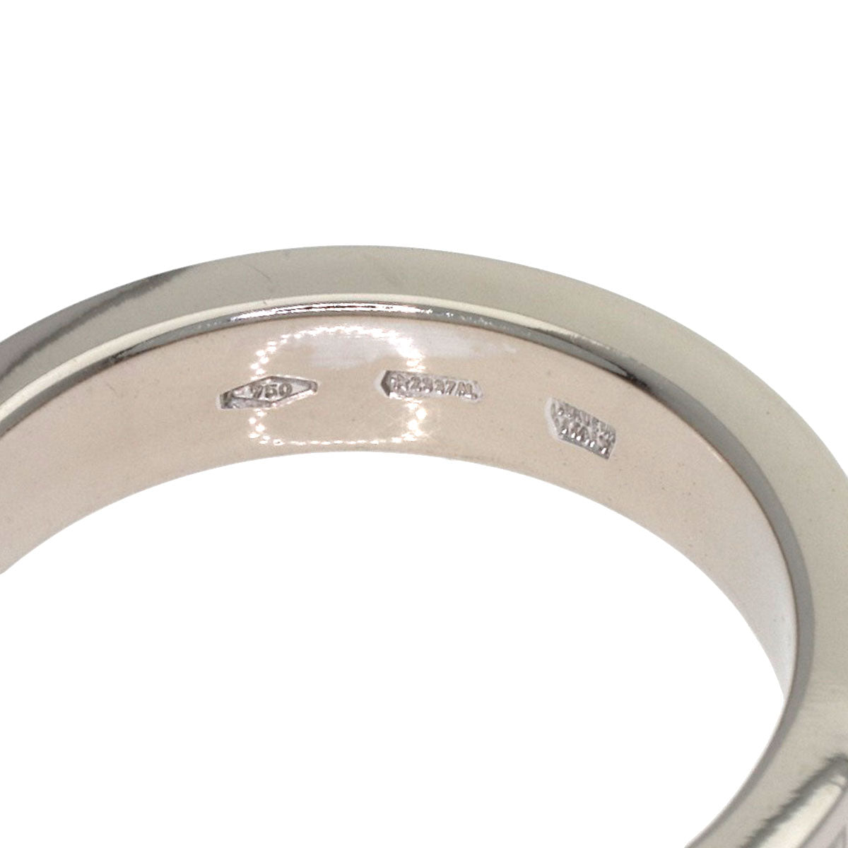 BVLGARI Double logo 1P Diamond Ring K18 White Gold Ladies [Used]