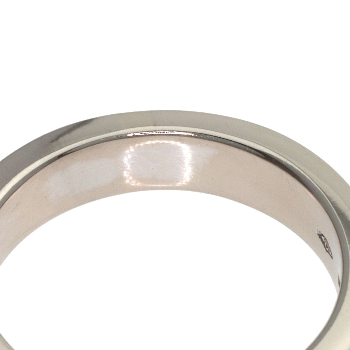 BVLGARI Double logo 1P Diamond Ring K18 White Gold Ladies [Used]