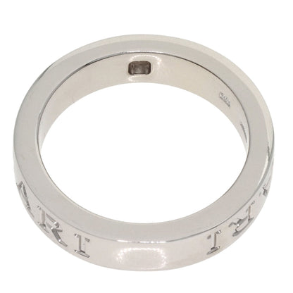 BVLGARI Double logo 1P Diamond Ring K18 White Gold Ladies [Used]