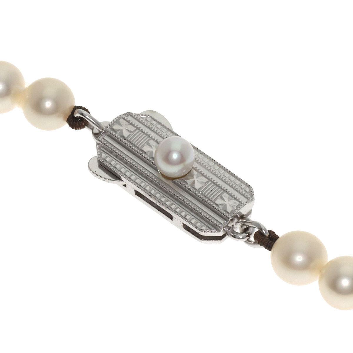 MIKIMOTO Pearl Pearl Necklace Silver Ladies [Used]