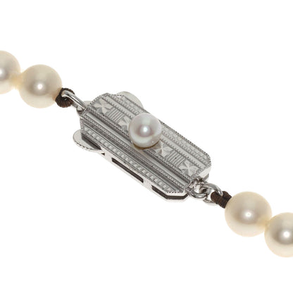 MIKIMOTO Pearl Pearl Necklace Silver Ladies [Used]