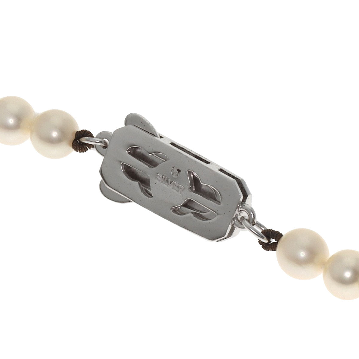 MIKIMOTO Pearl Pearl Necklace Silver Ladies [Used]