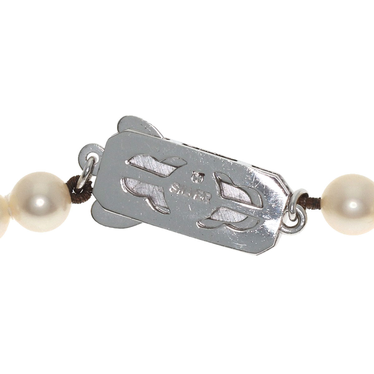 MIKIMOTO Pearl Pearl Necklace Silver Ladies [Used]