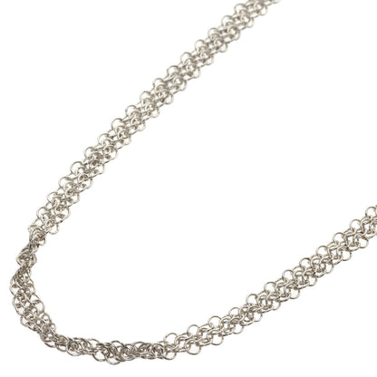 TIFFANY&Co. Somerset Mesh Long Necklace Silver Ladies [Used]