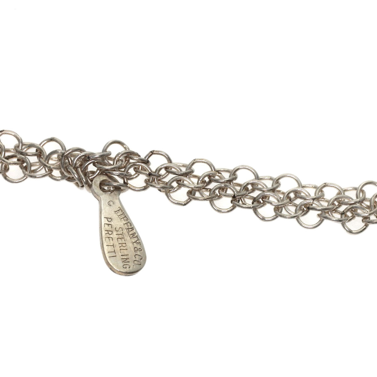 TIFFANY&Co. Somerset Mesh Long Necklace Silver Ladies [Used]