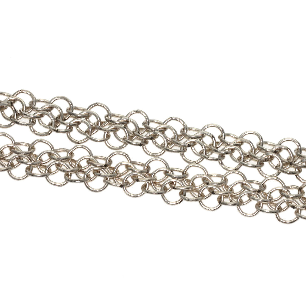 TIFFANY&Co. Somerset Mesh Long Necklace Silver Ladies [Used]