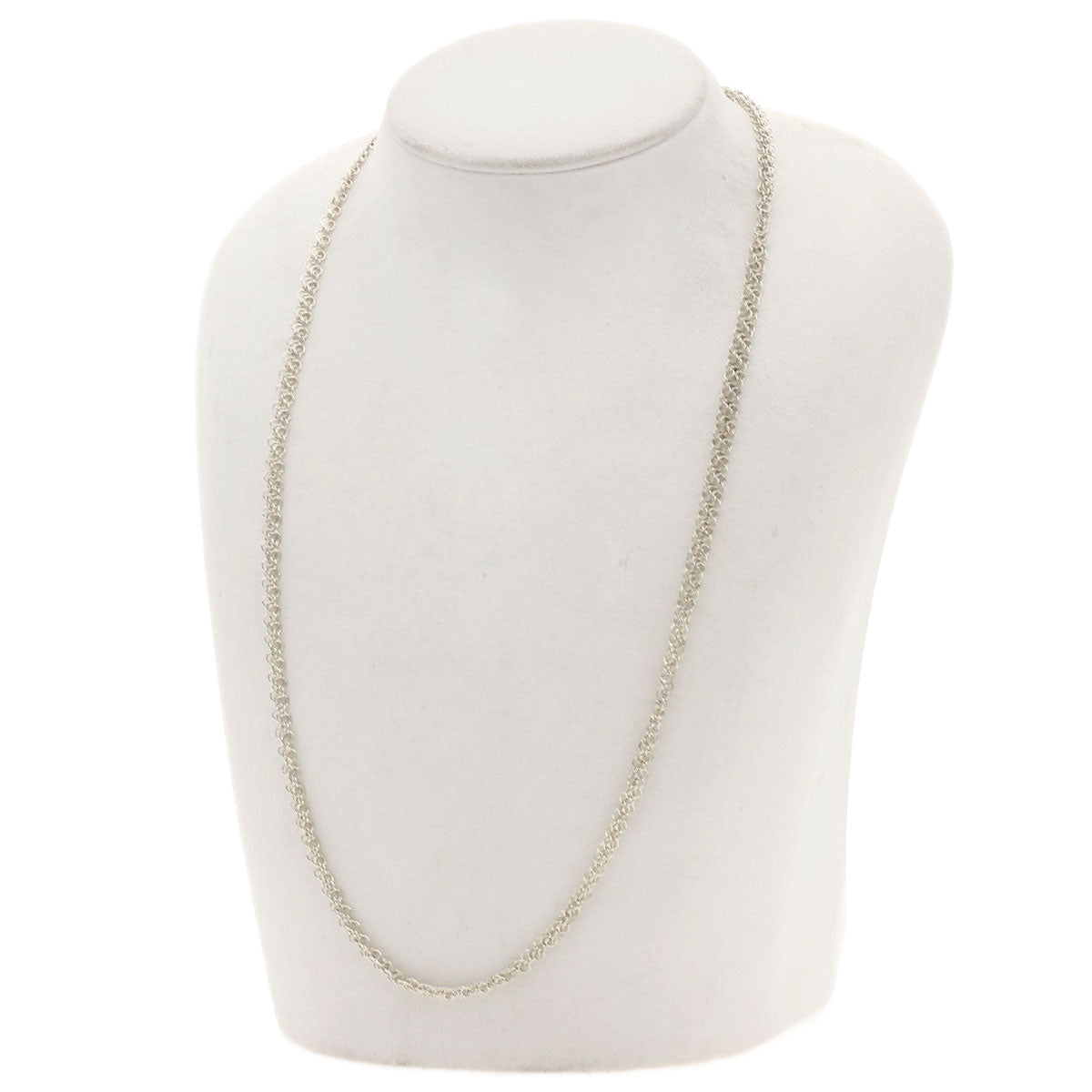 TIFFANY&Co. Somerset Mesh Long Necklace Silver Ladies [Used]