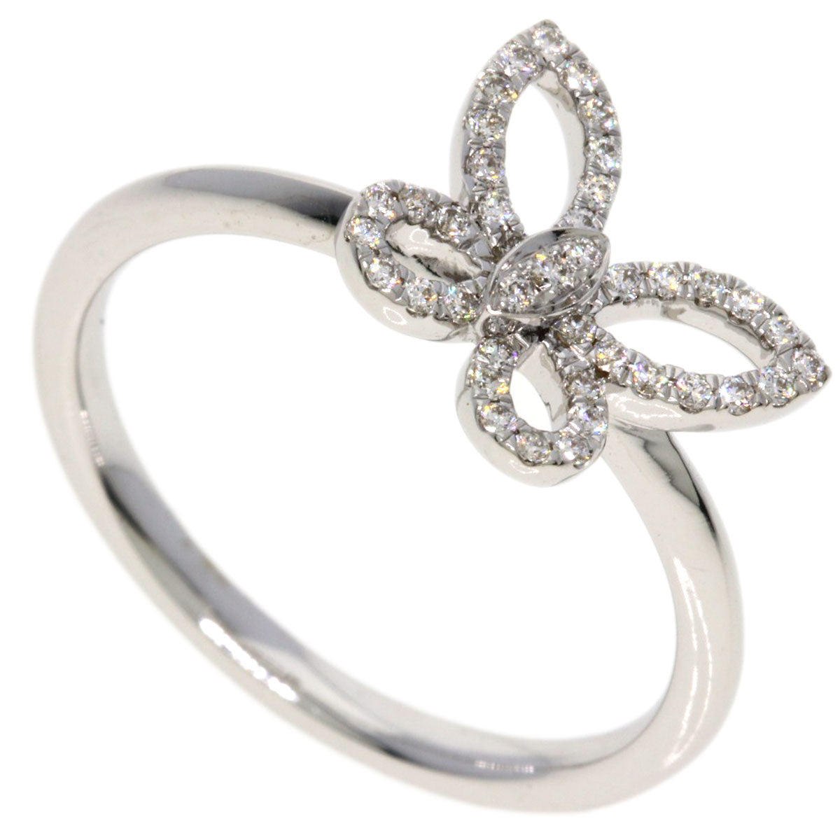 GRAFF Butterfly Mini Diamond Ring K18 White Gold Ladies [Used]
