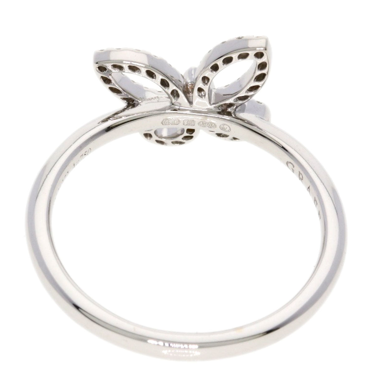 GRAFF Butterfly Mini Diamond Ring K18 White Gold Ladies [Used]