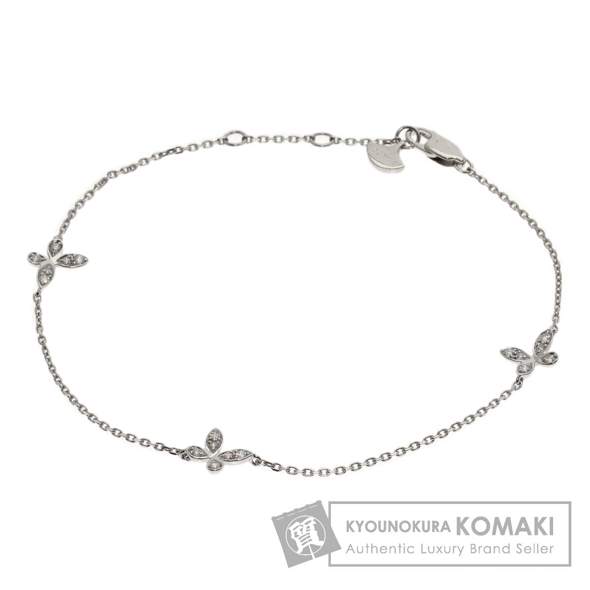 GRAFF Pavé Butterfly Diamond Petite Bracelet K18 White Gold Ladies [Used]