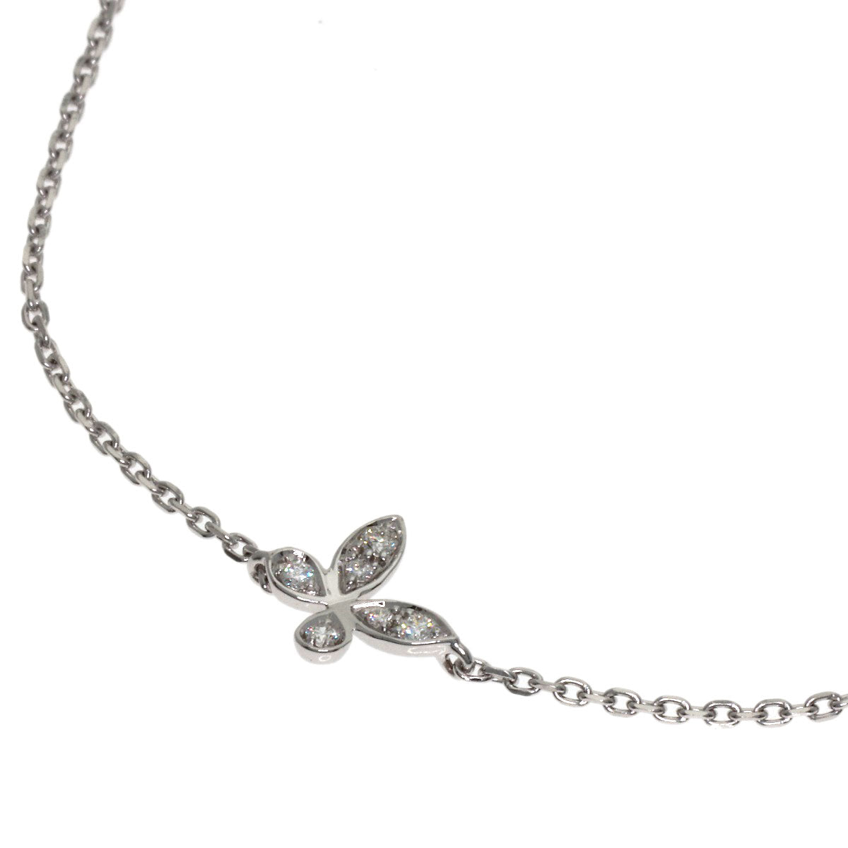 GRAFF Pavé Butterfly Diamond Petite Bracelet K18 White Gold Ladies [Used]