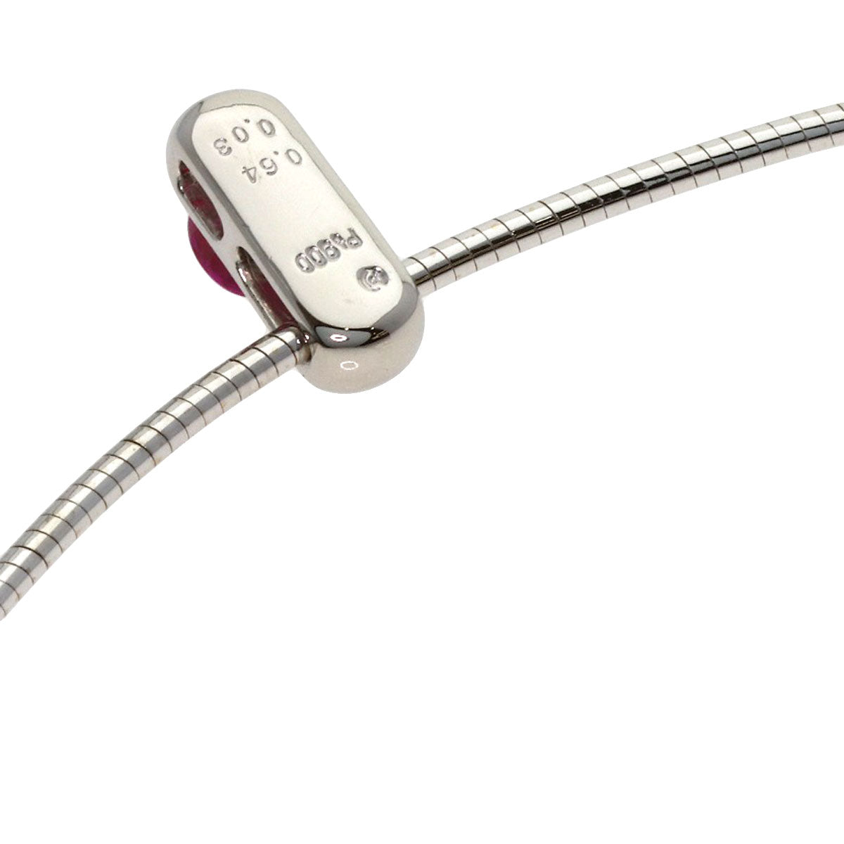 TASAKI Ruby Diamond Necklace Platinum PT900 K18 White GoldLadies [Used]