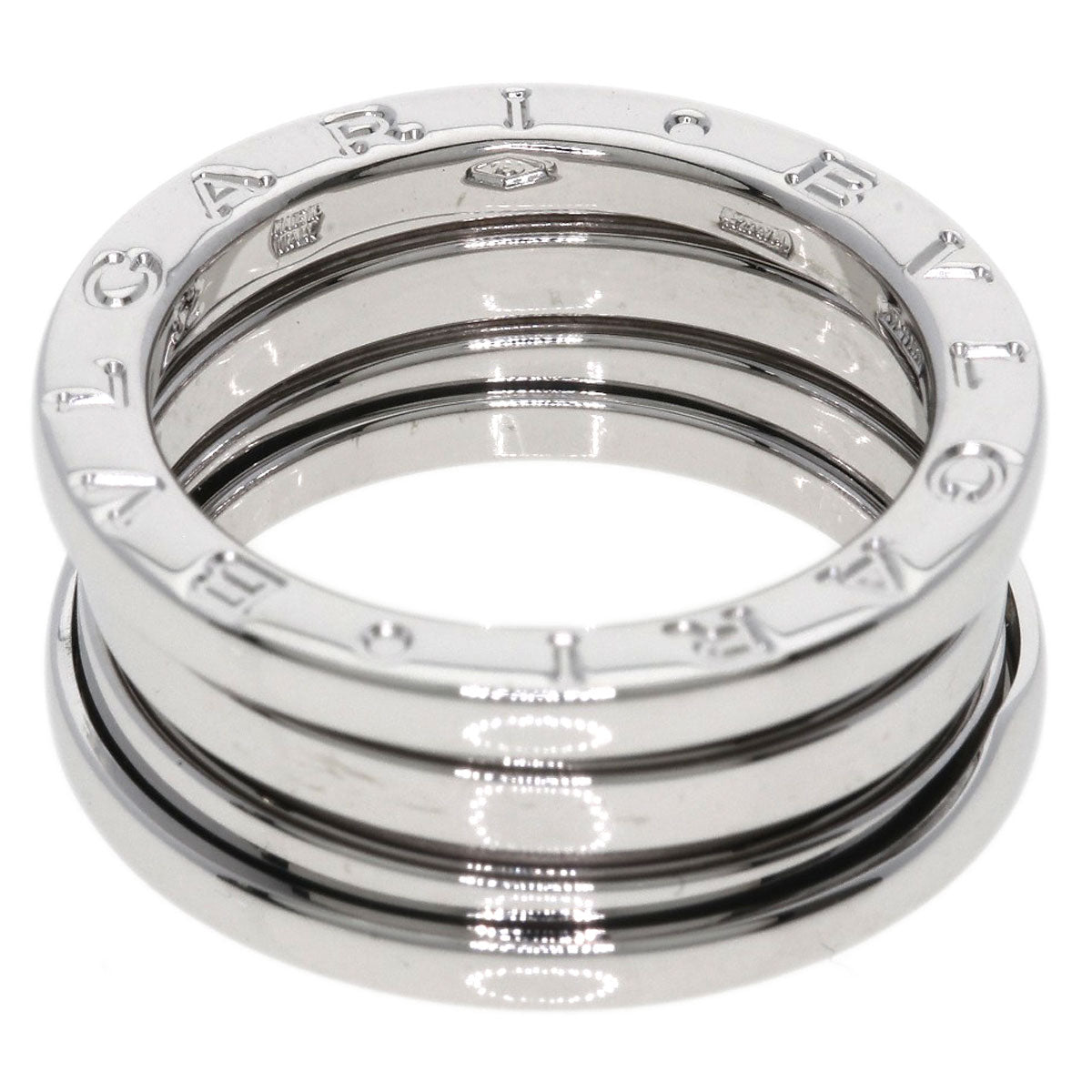 BVLGARI B.zero1 3 band #52 Ring K18 White Gold Ladies [Used]