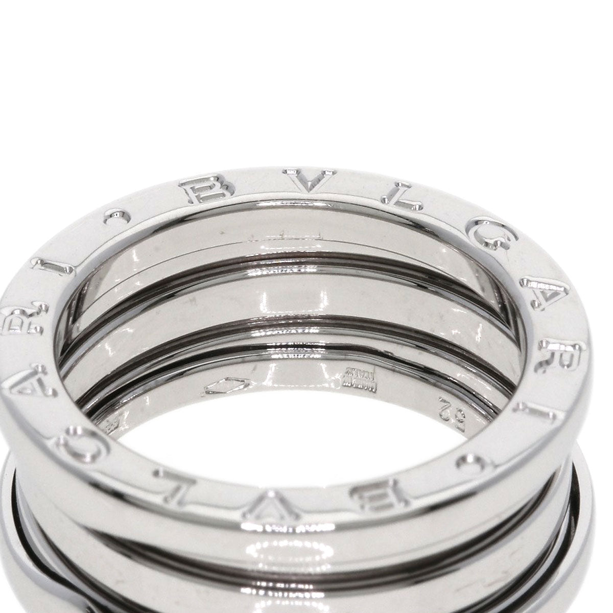 BVLGARI B.zero1 3 band #52 Ring K18 White Gold Ladies [Used]