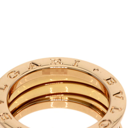 BVLGARI B.zero1 3-band Diamond #55 Ring K18 Pink Gold Ladies [Used]