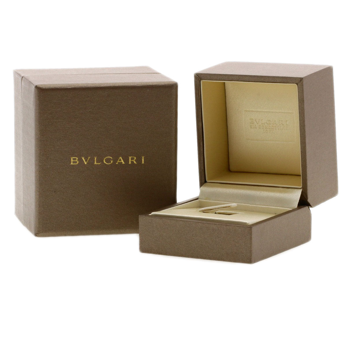 BVLGARI B.zero1 3-band Diamond #55 Ring K18 Pink Gold Ladies [Used]