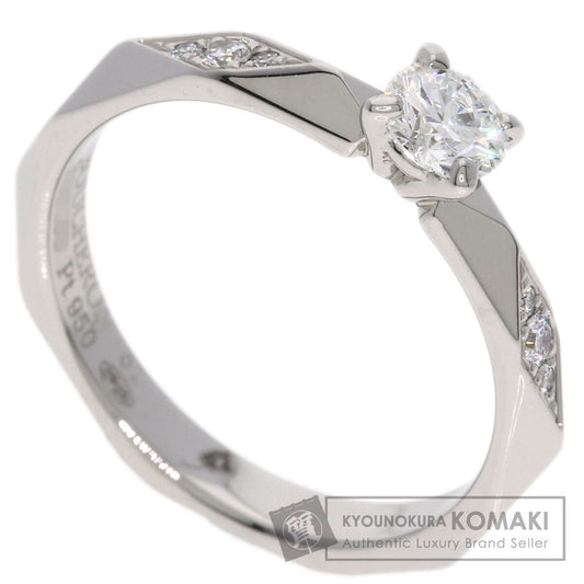 Boucheron Facet Diamond F-VVS1 3EX #51 Ring Platinum PT950 Ladies [Used]