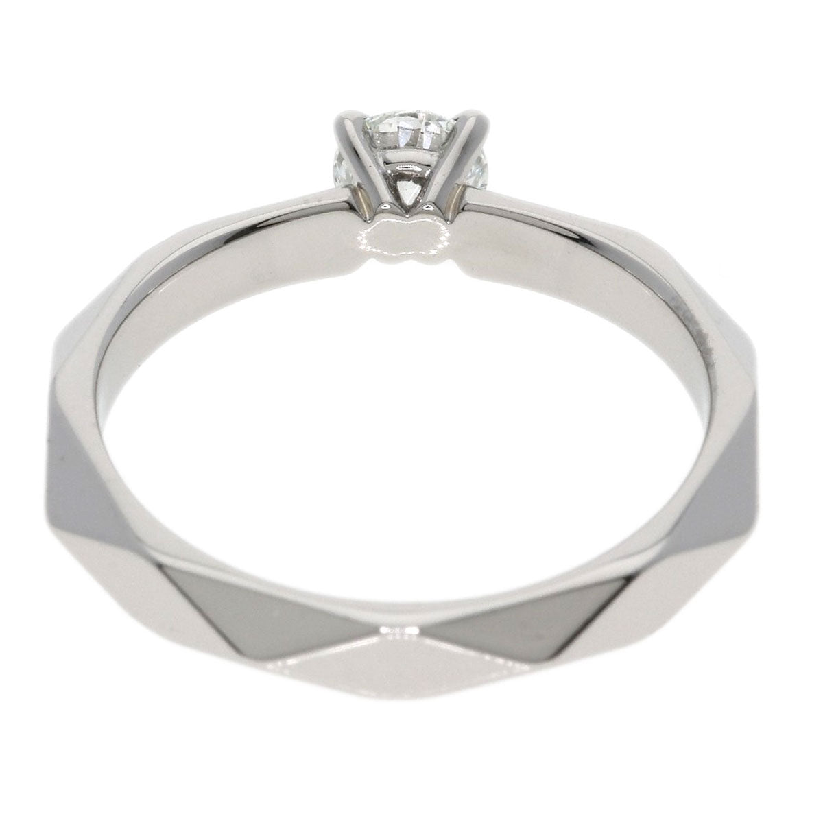 Boucheron Facet Diamond F-VVS1 3EX #51 Ring Platinum PT950 Ladies [Used]