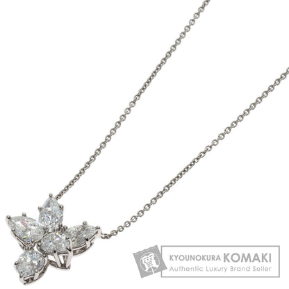 HARRY WINSTON Winston Cluster Medium Diamond Necklace Platinum PT950 Ladies [Used]