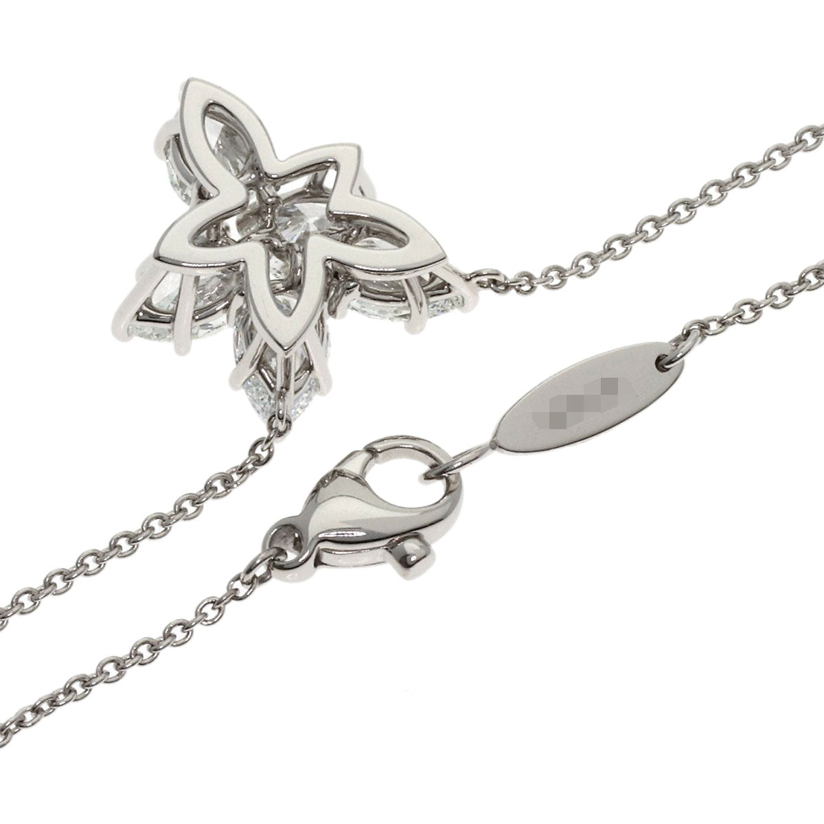 HARRY WINSTON Winston Cluster Medium Diamond Necklace Platinum PT950 Ladies [Used]