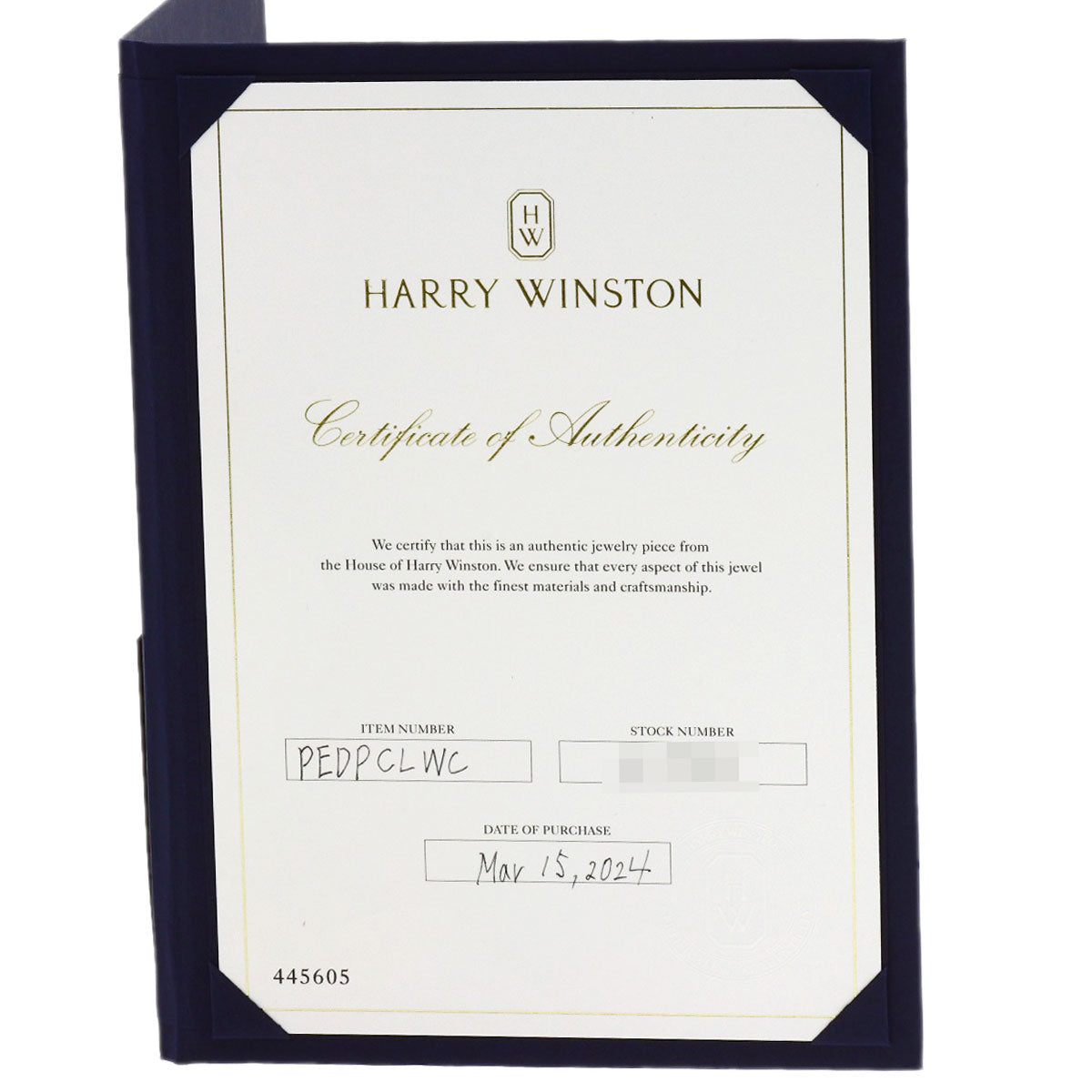 HARRY WINSTON Winston Cluster Medium Diamond Necklace Platinum PT950 Ladies [Used]