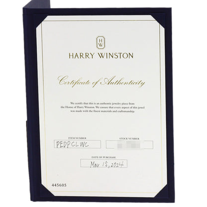 HARRY WINSTON Winston Cluster Medium Diamond Necklace Platinum PT950 Ladies [Used]