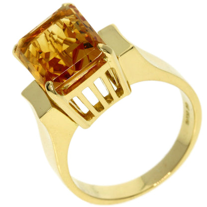 MIKIMOTO Topaz Ring K18 Yellow Gold Ladies [Used]