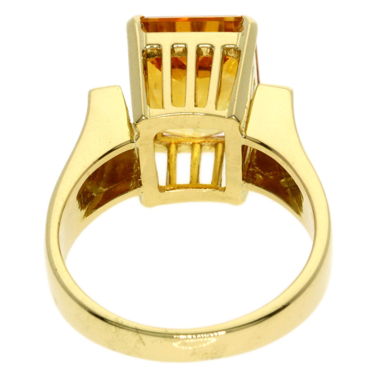 MIKIMOTO Topaz Ring K18 Yellow Gold Ladies [Used]