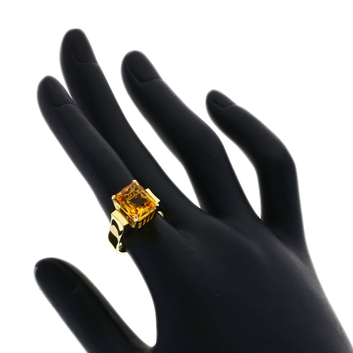 MIKIMOTO Topaz Ring K18 Yellow Gold Ladies [Used]