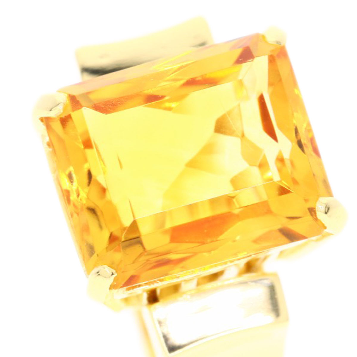 MIKIMOTO Topaz Ring K18 Yellow Gold Ladies [Used]