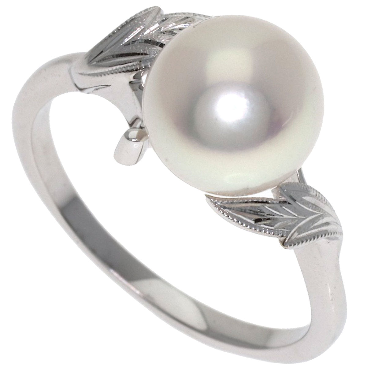 MIKIMOTO Pearl Pearl Ring K18 White Gold Ladies [Used]