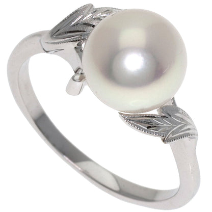 MIKIMOTO Pearl Pearl Ring K18 White Gold Ladies [Used]