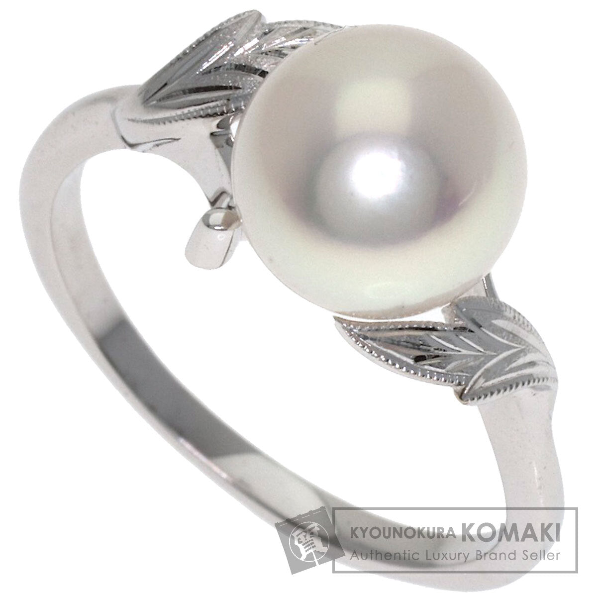 MIKIMOTO Pearl Pearl Ring K18 White Gold Ladies [Used]