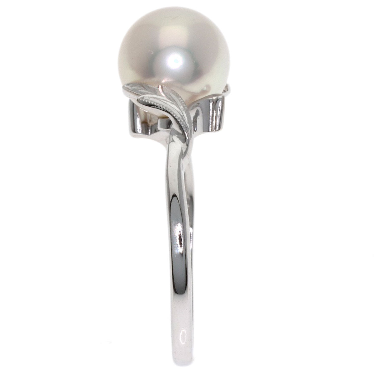 MIKIMOTO Pearl Pearl Ring K18 White Gold Ladies [Used]