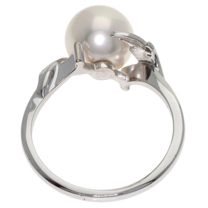 MIKIMOTO Pearl Pearl Ring K18 White Gold Ladies [Used]