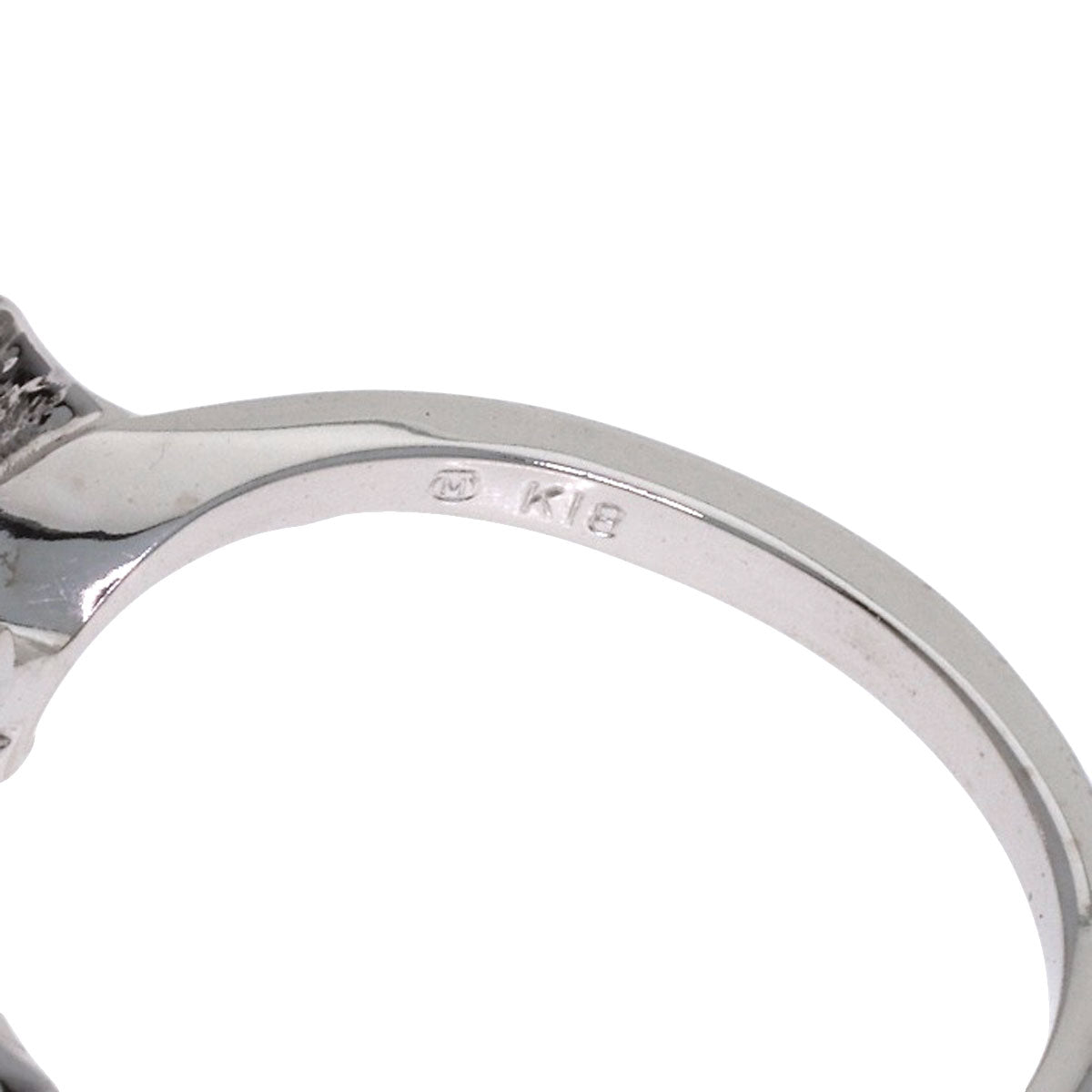 MIKIMOTO Pearl Pearl Ring K18 White Gold Ladies [Used]