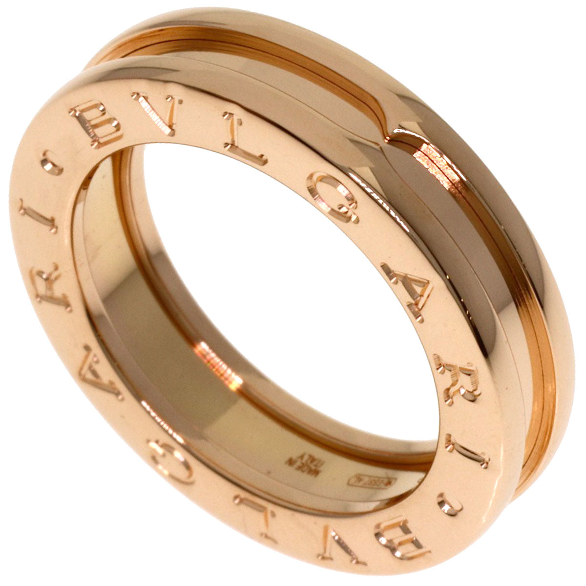 BVLGARI B.zero1 1 band #48 Ring K18 Pink Gold Ladies [Used]