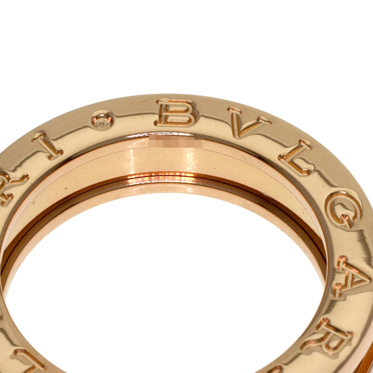 BVLGARI B.zero1 1 band #48 Ring K18 Pink Gold Ladies [Used]