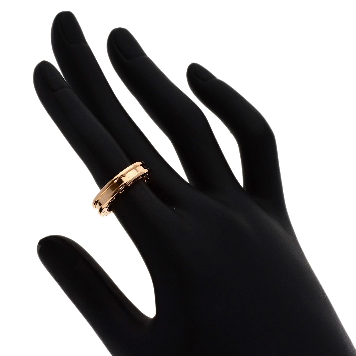BVLGARI B.zero1 1 band #48 Ring K18 Pink Gold Ladies [Used]