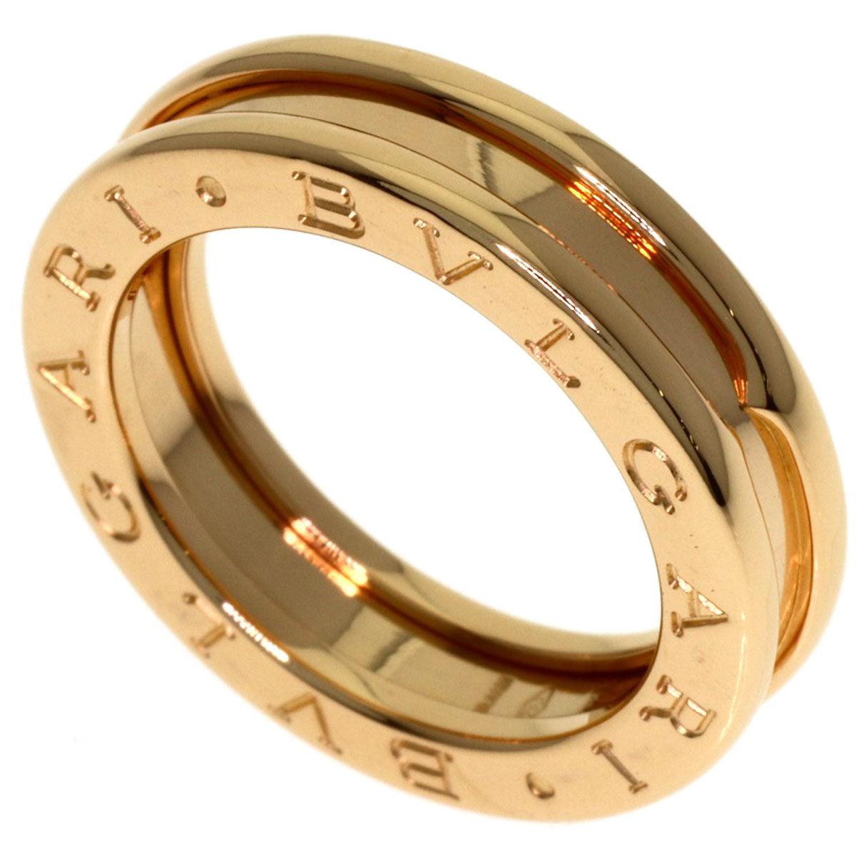 BVLGARI B.zero1 1 band #48 Ring K18 Pink Gold Ladies [Used]